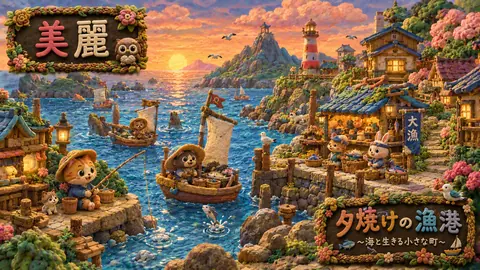 夕焼けの粘土漁港の物語 thumbnail