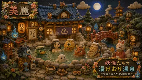 妖怪たちの湯けむり温泉宴 thumbnail