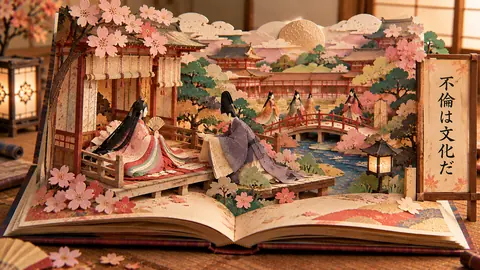 平安京の桜舞う飛び出す絵本 thumbnail