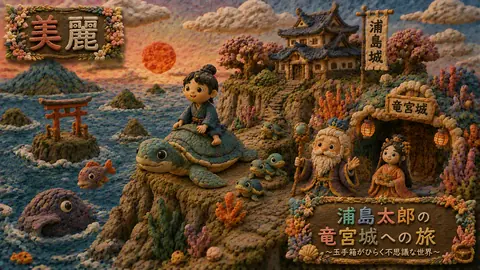 粘土細工で描く浦島太郎の竜宮城 thumbnail