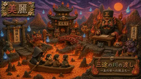 粘土細工の地獄巡りジオラマ thumbnail