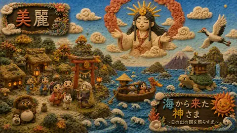 粘土で描く海の神さまと里山 thumbnail