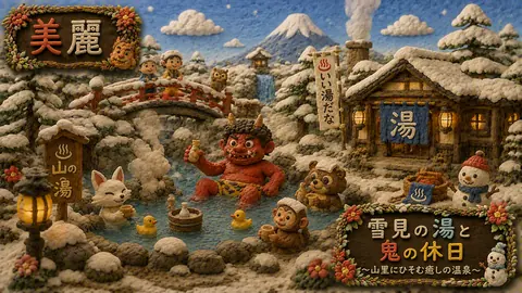 雪見温泉と鬼の休日 thumbnail