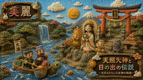 粘土細工の天照大神と日の出伝説 thumbnail