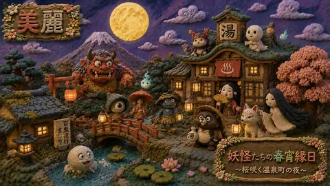 粘土細工の妖怪温泉春宵縁日 thumbnail