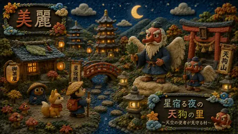 粘土細工の星降る天狗村 thumbnail