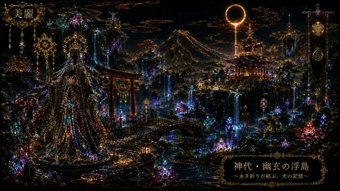 ネオン輝く神代の浮島神社 thumbnail