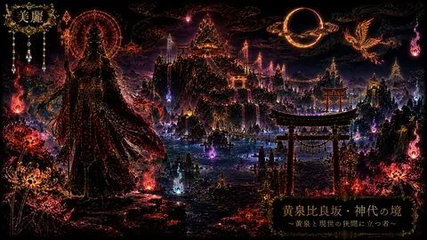 光輝く黄泉の神殿と異界の守護者 thumbnail