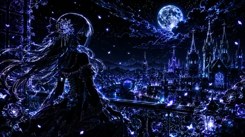 月夜に佇むネオン幻想都市 thumbnail