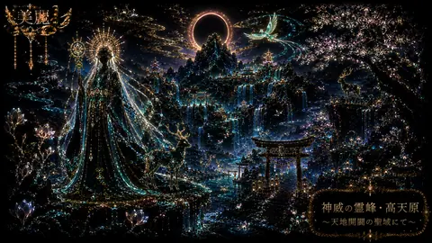 光輝く神域と霊峰の夜景 thumbnail
