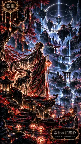 常世の紅葉船と光る鹿 thumbnail