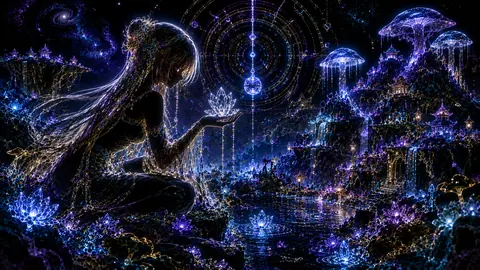 星々の水辺と光の蓮 thumbnail