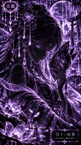 紫月に咲く狐面の妖華 thumbnail