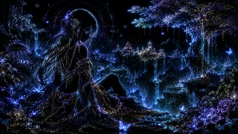 ネオン輝く幻想世界の孤独な少女 thumbnail