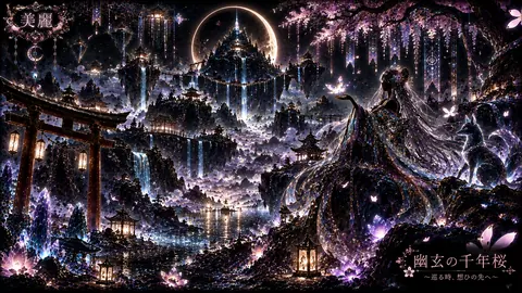 幽玄の千年桜、星夜の幻想郷 thumbnail