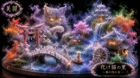 霧に浮かぶ化け猫の里 thumbnail