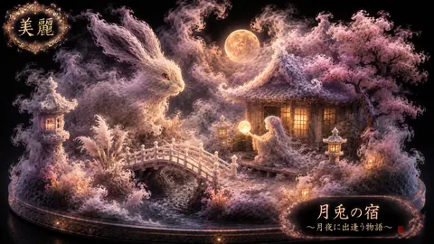 月夜に出逢う煙霧の兎宿 thumbnail