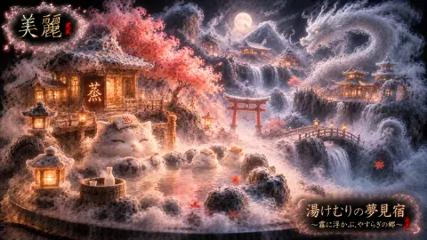 霧に浮かぶ湯けむり夢見宿 thumbnail