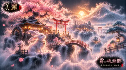 霧に浮かぶ桜の桃源郷 thumbnail