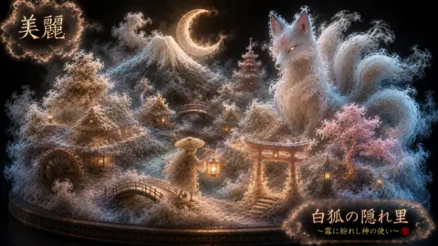 霧に包まれた白狐の隠れ里 thumbnail