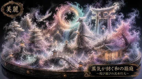 蒸気が紡ぐ幻想の和風箱庭 thumbnail