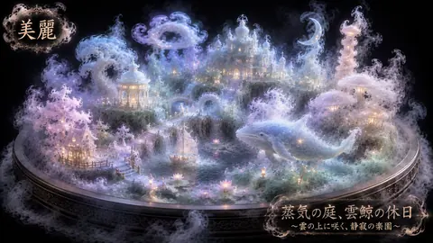 蒸気の庭と雲鯨の休日 thumbnail