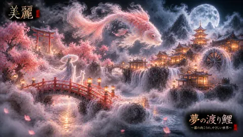 霧夜を泳ぐ夢渡り鯉 thumbnail