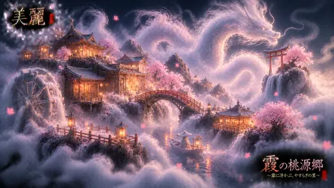 霧に浮かぶ桃源郷と幻の龍 thumbnail