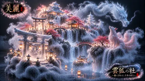 霧に浮かぶ雲狐の社 thumbnail