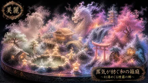蒸気が紡ぐ幻想の湯けむり庭園 thumbnail