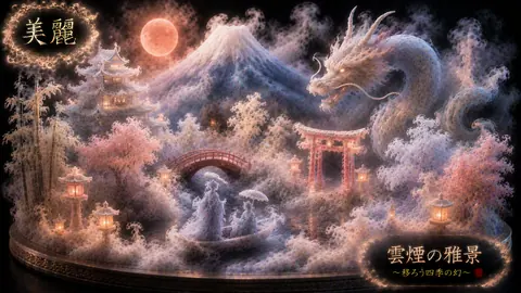 雲煙に浮かぶ幻想の日本庭園 thumbnail