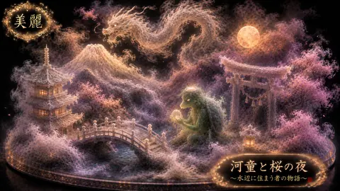 蒸気幻想の河童と桜の夜 thumbnail