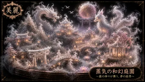 蒸気の和幻庭園と霧の神々 thumbnail