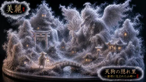霧煙に浮かぶ天狗の隠れ里 thumbnail