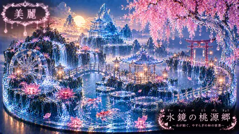 水鏡の桃源郷、輝く水晶世界 thumbnail