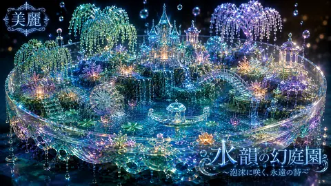 水韻の幻庭園：煌めく水晶世界 thumbnail