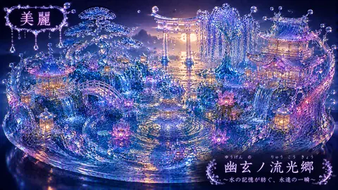水晶水庭園の幽玄な流光郷 thumbnail
