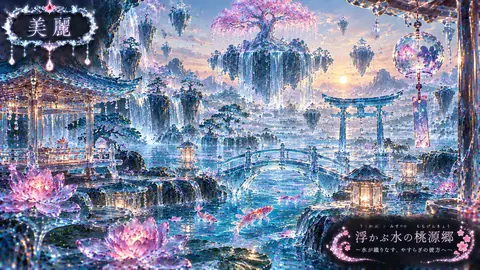 水晶の浮かぶ水上桃源郷 thumbnail