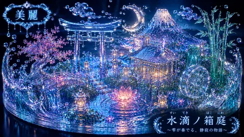 水玻璃の箱庭、雫が奏でる夜屈 thumbnail