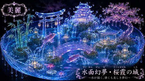 水晶の水郷、桜霞の城 thumbnail
