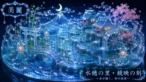 水鏡に映る水穂の里 thumbnail