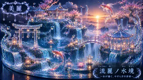 夕暮れの流麗な水境 thumbnail