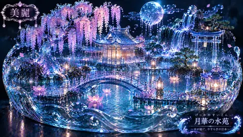 月華の水苑：幻想の水上神社 thumbnail