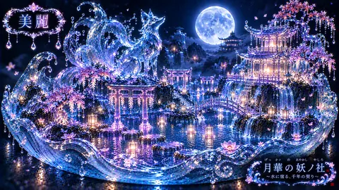 月華の水鏡、妖狐の神社 thumbnail