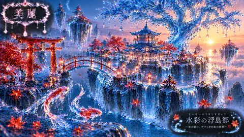 水彩の浮島郷と水晶の大樹 thumbnail