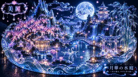 月華の水庭：幻想の水晶夜景 thumbnail