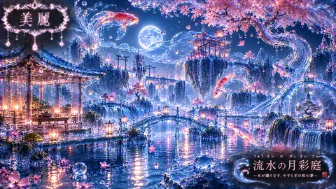 月夜の流水クリスタル庭園 thumbnail