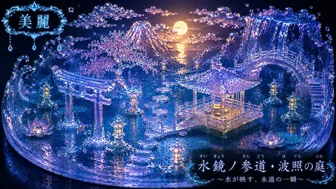 水晶水庭・美麗な水鏡の参道 thumbnail