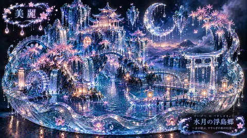 水月の浮島郷、煌めく水上幻想郷 thumbnail