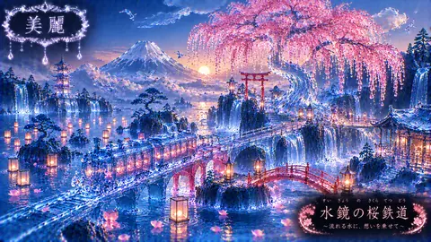 水鏡の桜鉄道、幻想水景旅 thumbnail